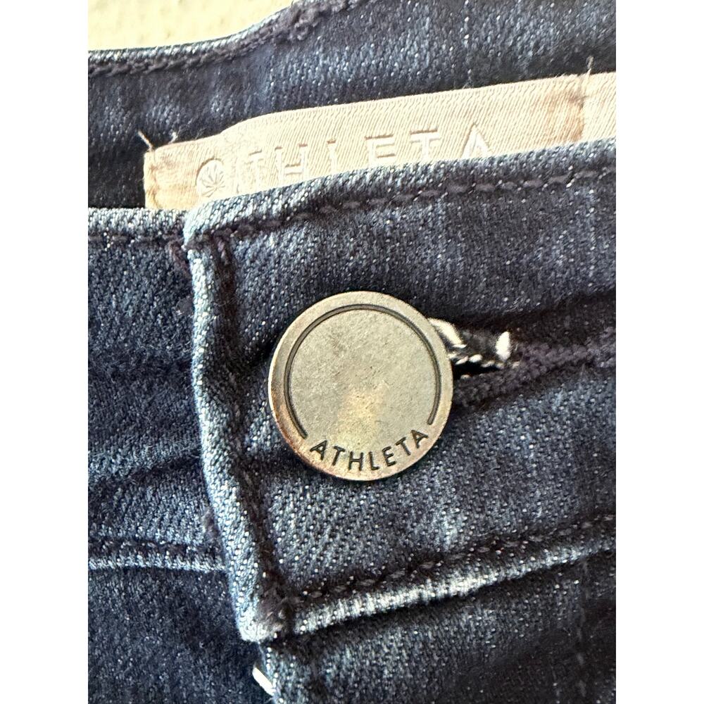 Women's Athleta Dark Wash Straight Skinny Jean Pant Denim Sz 8 - Picture 6 of 6
